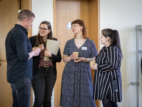 v.l.n.r. Marcus Windisch, Dominique Schwarze, Marie Teichert, Michelle Tietze