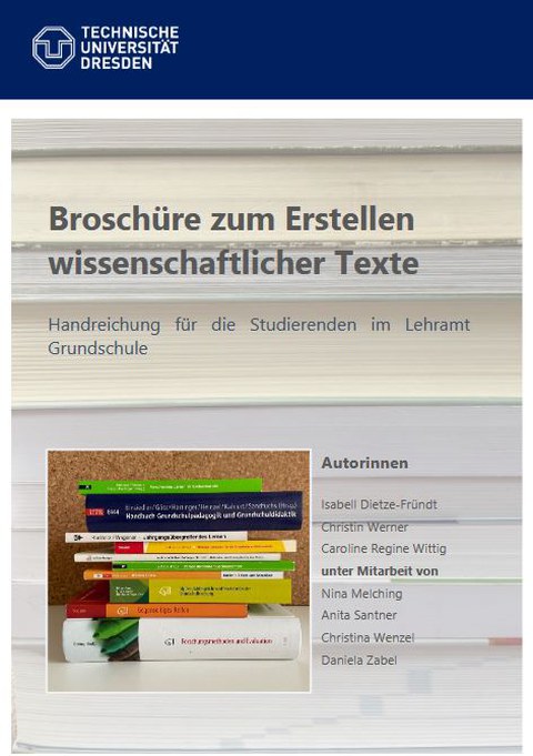 Cover Broschuere Erstellen wissenschftlicher Texte