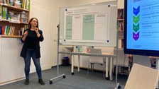 Stefanie Kirchner (TU Dresden) präsentiert
