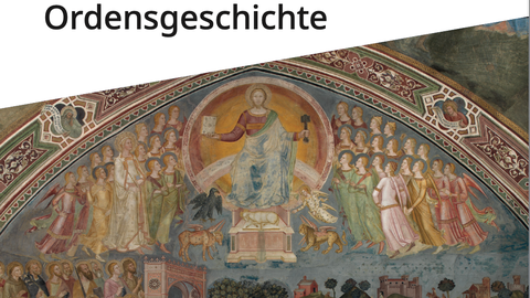 Wandbild Christus und "20 Jahre FOVOG"