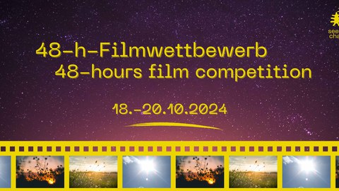 Plakat des Wettbewerbs mit verschiedenen Fotos und Informationen