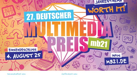 Plakat des 27. deutschen Multimedia-Preis