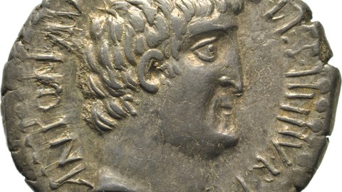 Antoniusbüste auf einem Denar
