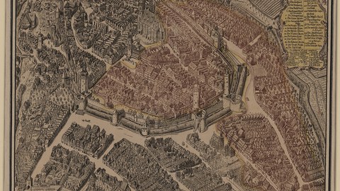 Ansicht von Bautzen, Kupferstich, um 1710