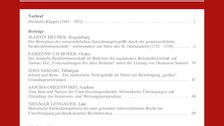 Zeitschrift für Neuere Rechtsgeschichte