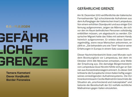 Screenshot Booklet "Gefährliche Grenze", 4 Seiten