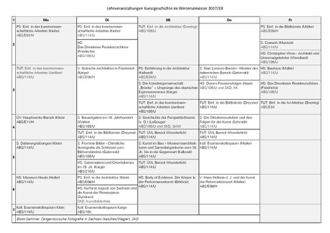 LV Kunstgeschichte WS 17/18