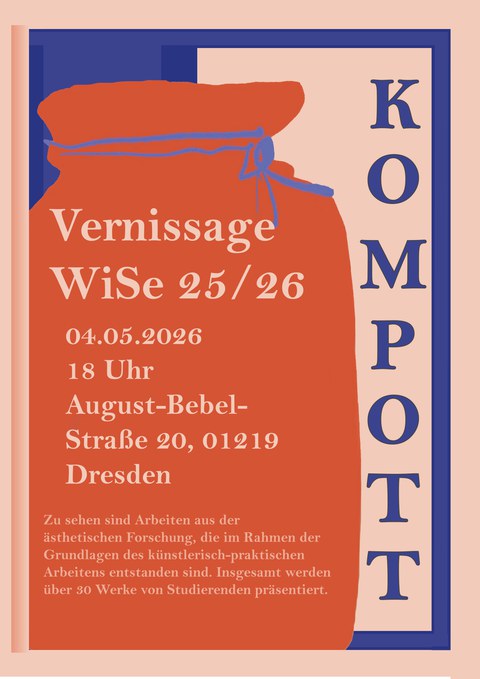 Poster for the Vernissage Kompott