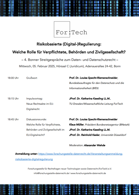 Image of a notice for a ForTech event
