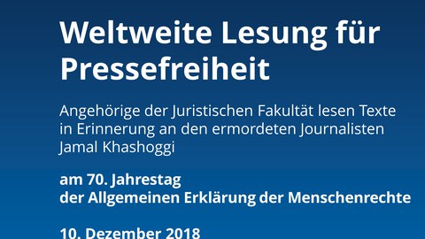 Plakat weltweite Lesung