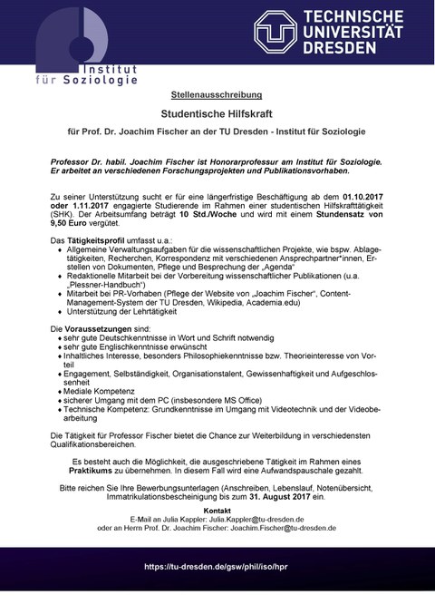 Stellenausschreibung