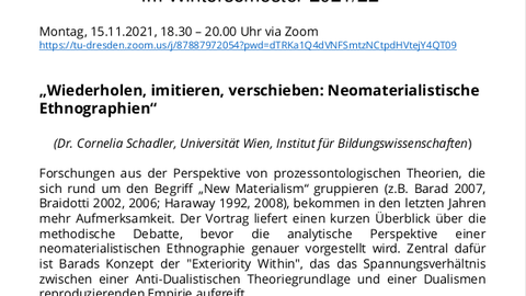 Ankündigung Schadler