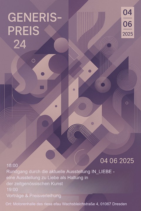 Poster mit Ankündigungstext