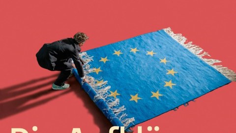 Book cover of the book by Nikita Dhawan "Die Aufklärung vor Europa retten. Kritische Theorien der Dekolonisierung". The design is clean and modern, featuring a solid red background. The title is prominently displayed in light-colored text.