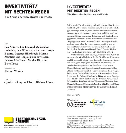 Mit Rechte reden im Schauspiel