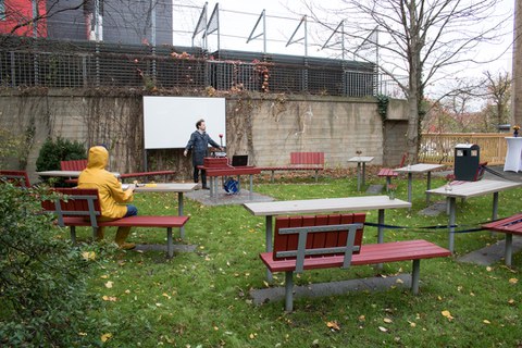 Einweihnung des Grünen Seminarraums
