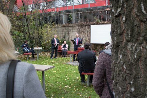 Einweihnung des Grünen Seminarraums