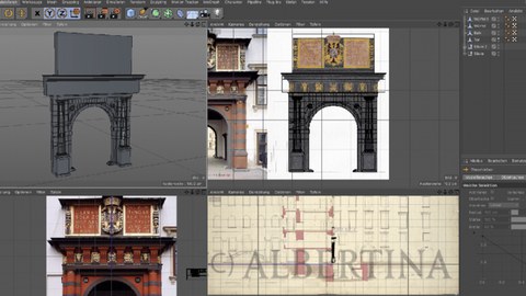 Screenshot aus dem Arbeitsprozess.
