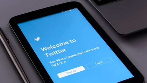 Anmeldebildschirm von Twitter