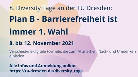 Text: Plan B - Barrierefreiheit ist immer die erste Wahl.