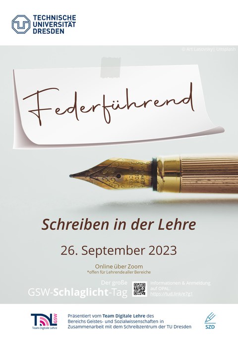 Poster GSW-Schlaglicht-Tag Federführend