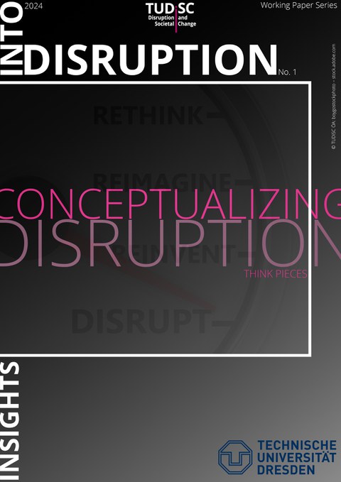 Cover picture with dial to disruption in background