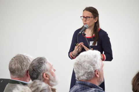 Prof. Anke Langner stellte das Konzept der Universitätsschule vor