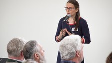 Prof. Anke Langner stellte das Konzept der Universitätsschule vor
