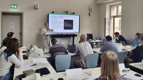 Marie Briese bei der CiTRS Summer School.