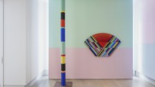 Anton Ginzburg: ″Polychrome Column 10A_01″ and ″VIEW_5A_01″, 2019