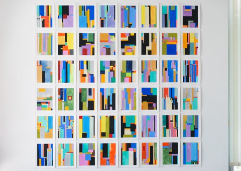 20.08.2021: Vernissage der Open Studio-Präsentation zur "Dresden Series" von Anton Ginzburg in der Sammlung Farbenlehre