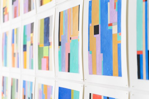 20.08.2021: Vernissage der Open Studio-Präsentation zur "Dresden Series" von Anton Ginzburg in der Sammlung Farbenlehre