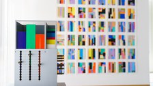 20.08.2021: Vernissage der Open Studio-Präsentation zur "Dresden Series" von Anton Ginzburg in der Sammlung Farbenlehre