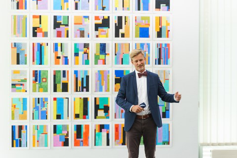20.08.2021: Vernissage der Open Studio-Präsentation zur "Dresden Series" von Anton Ginzburg in der Sammlung Farbenlehre