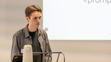 Sprecher:innen während des Symposium