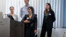 Sprecher:innen während des Symposium