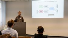 Sprecher:innen während des Symposium