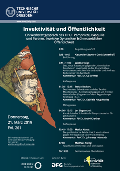 Werkstattgespräch TP G Invektivität und Öffentlichkeit