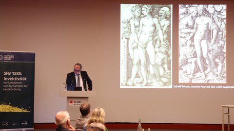 Prof. Dr. Jürgen Müller während seines Vortrag