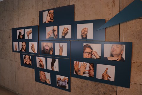 Bildergalerie verschiedener Händen- und Gesichtsgesten die als Beleidigungen wahrgenommen werden.