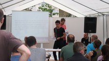 Horneff, Heuring beim Vortrag