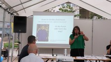 Viktoria Rösch beim Vortrag 