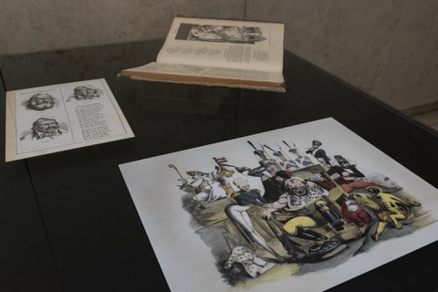 Foto von Exponaten der Ausstellung