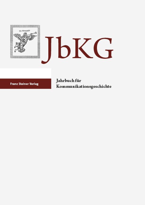 Titelbild des Jahrbuchs für Kommunikationsgeschichte