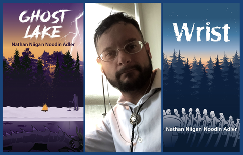 Nathan Adler und Coverbilder von Ghost Lake und Wrist