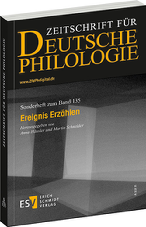 Book Cover - Anna Häusler, Martin Schneider (eds.): *Telling a Story*. Special issue of the *Zeitschrift für deutsche Philologie*, Erich Schmidt, 2016.