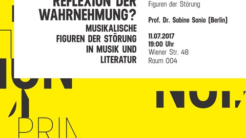 Ankündigung des Gastvortrags von Frau Prof. Dr. Sabine Sanio am 11. Juli 2017
