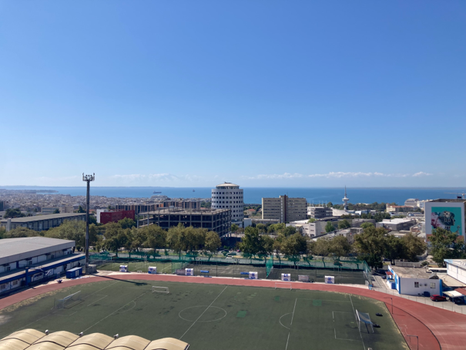 Blick aus dem Wohnheim
