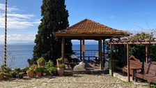 Blick vom Athos auf das Meer