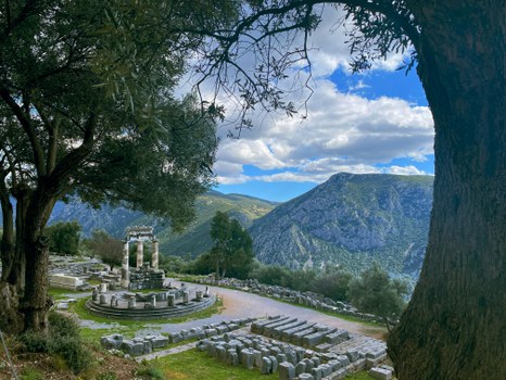 Tholos-Tempel in Delphi
